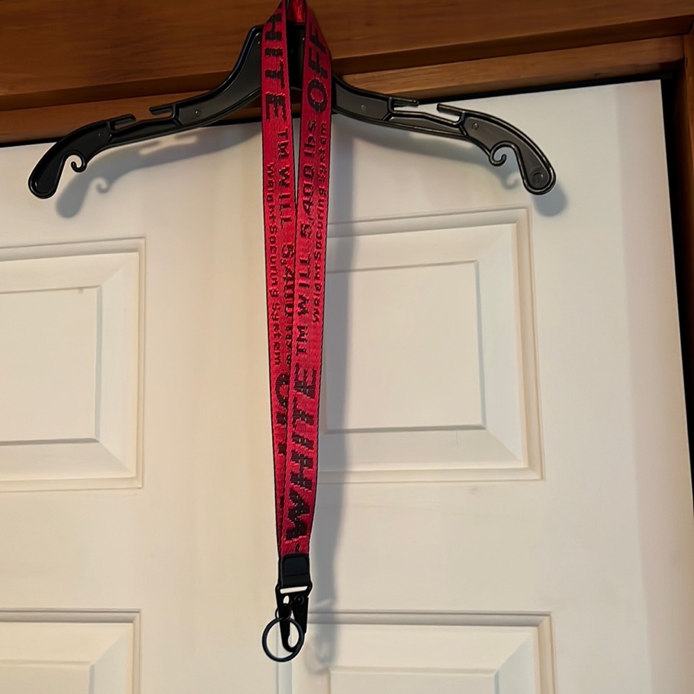 Off white lanyard